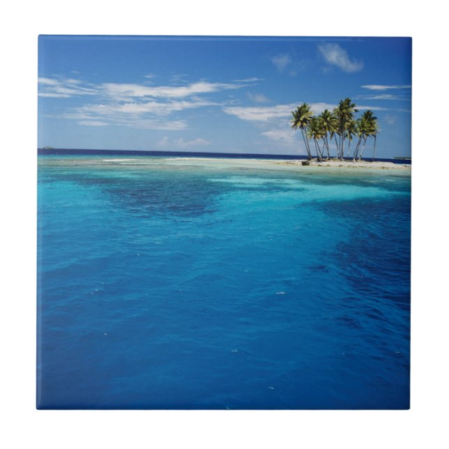 Micronésia, Tonowas, Vista de tropical idílico (Frente)
