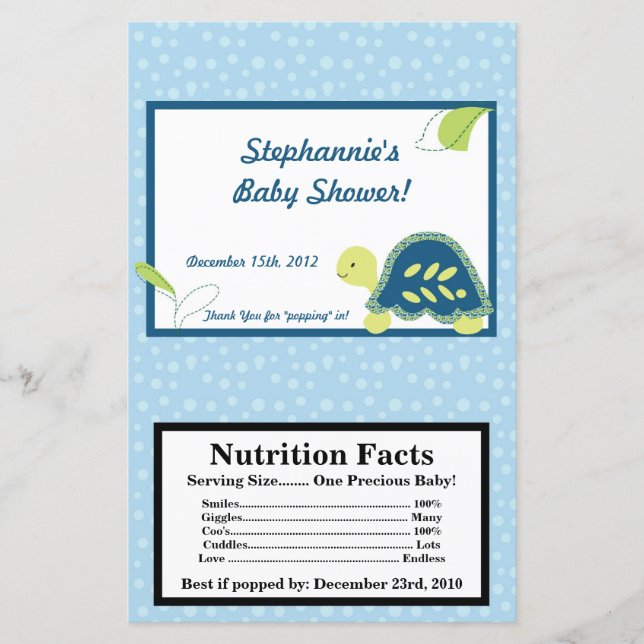 Microwave Popcorn Wrapper Turtle Reef Ocean (Frente)