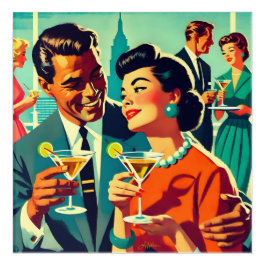 Mid Century Cocktail Party Couples - Mi Amor