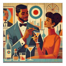 Mid Century Cocktail Party Couples - Soirée Hosts