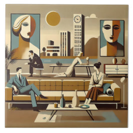 Mid Century Interior Design Art Lounge