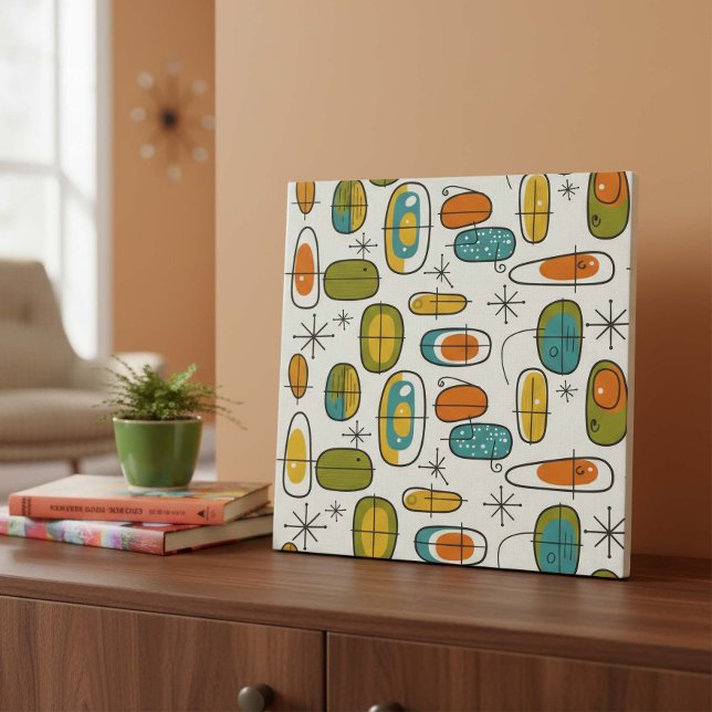 Mid-Century Modern Boomerang Pattern #9 ID1224 (Criador carregado)