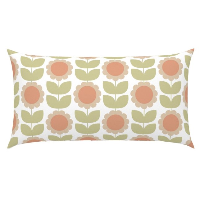  Mid-Century Pastel Pink Retro Floral Pattern (Criador carregado)