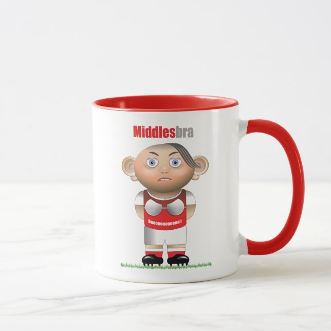 Middlesbra (Middlesbroughs) Engraçada Caneca de Fu (Direita)