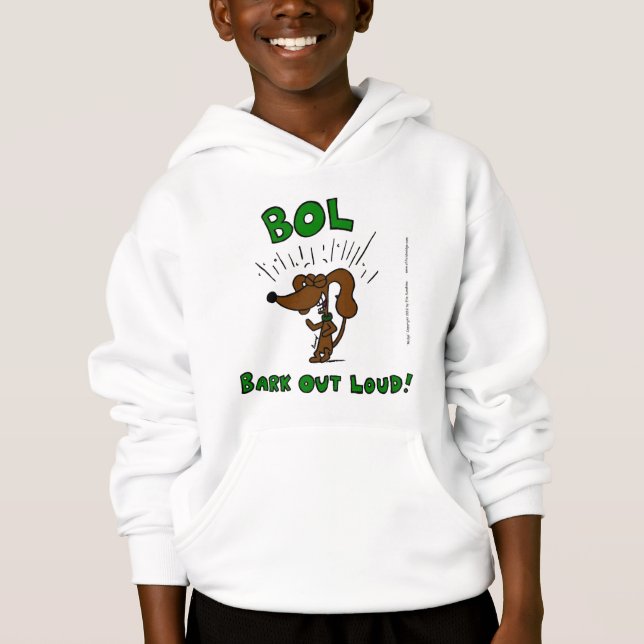 Midge "BOL Latido Out Louco" Crianças Hoodie (Frente)