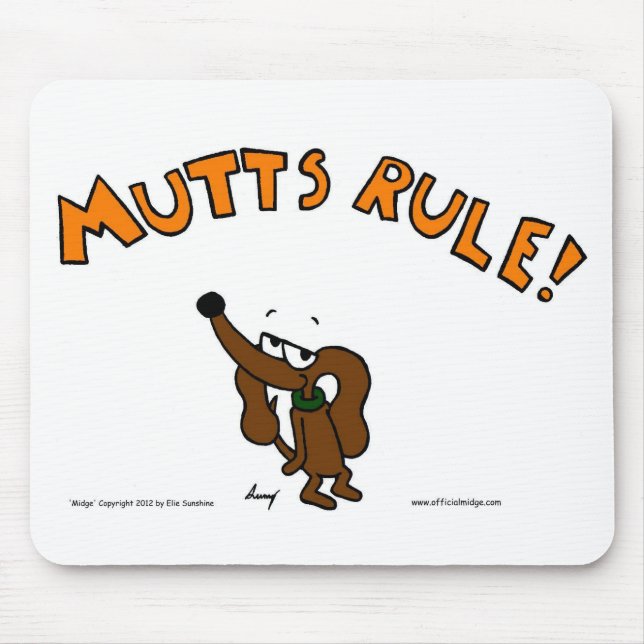 Midge MUTTS RULE Mousepad (Frente)