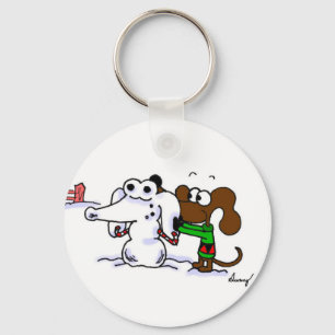 Midge que constrói o chaveiro de Snowdog