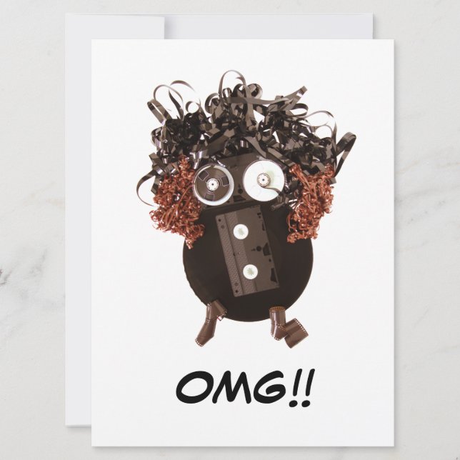 Mídia analógica OMG Vazio humorística Legal (Frente)