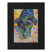 Mídia digital mista - Arte de Canvas preta