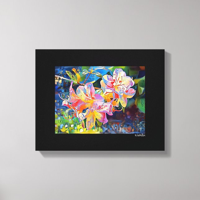 Mídia digital mista - Arte de Canvas preta (Frente)