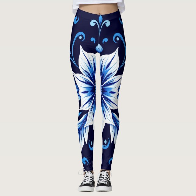 midnight bloom leggings (Frente)