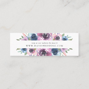 Midnight Blooms   Cartões de RSVP para Site de Cas
