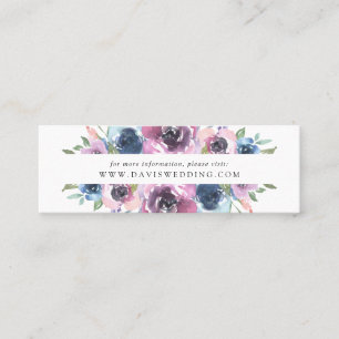 Midnight Blooms   Cartões de Site de Casamento