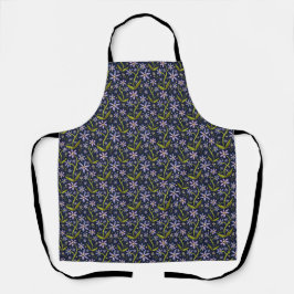 Midnight | Dancing Watercolor Daisies Apron