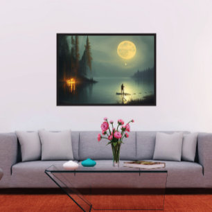 Midnight Fishing Poster