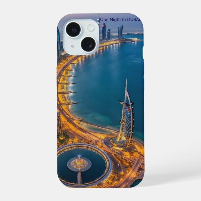 "Midnight Marina: Capa Premium para iPhone 15" (Verso)