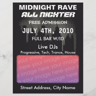Midnight Rave Flyer