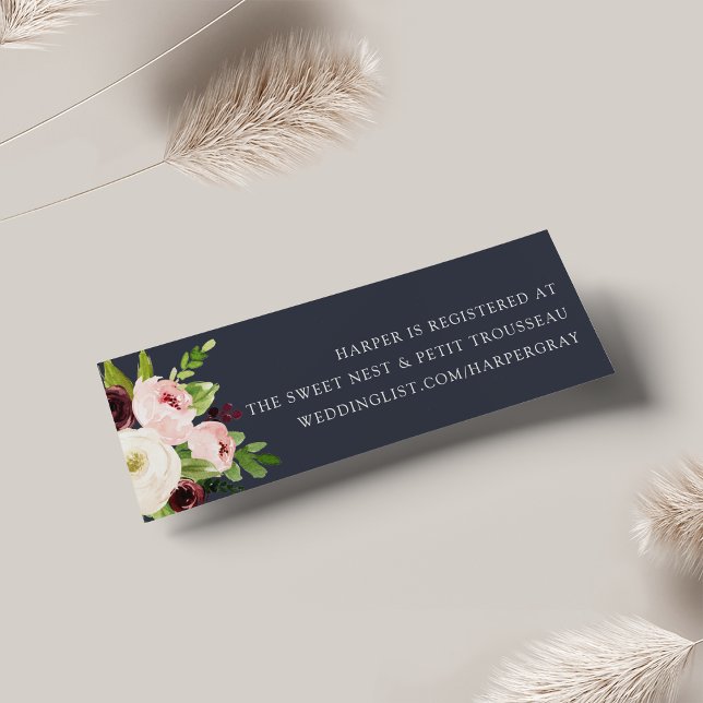 Midnight Romance Bridal Registry Cards Inseridos (Criador carregado)