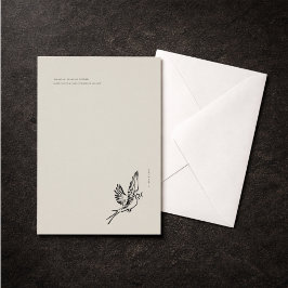 Migratory Swallow- Introvert Vintage Flat Card