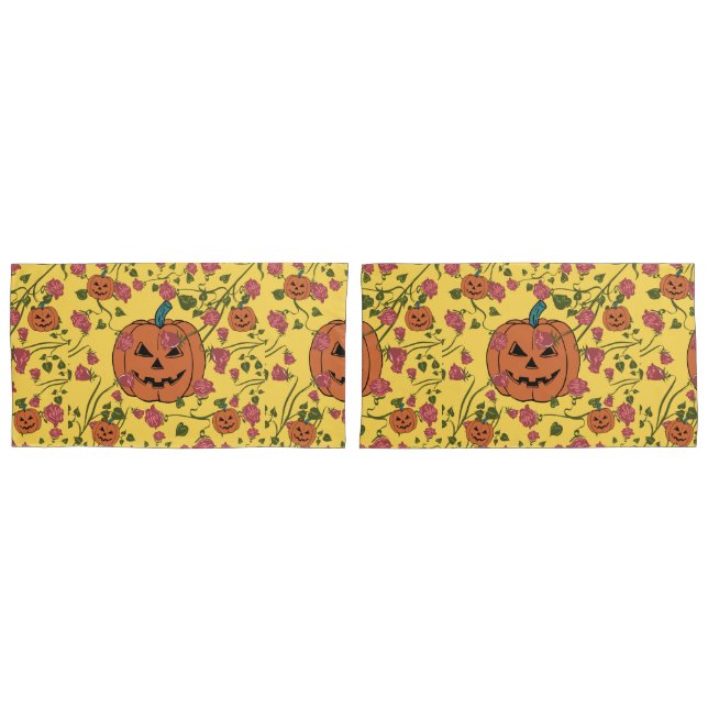 Mikitiez halloween abóbora assustada outubro outon (Frente - conjunto)