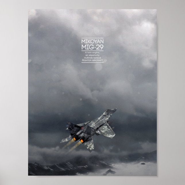 Mikoyan MiG-29 poster (Frente)