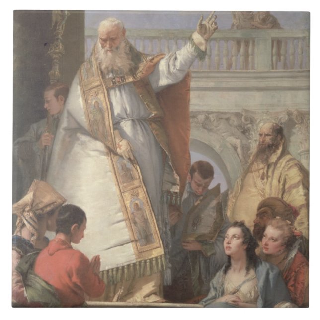 Milagre de St Patrick, c.1746 (óleo em canvas) (Frente)