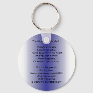 Milagre do chaveiro do poema da amizade