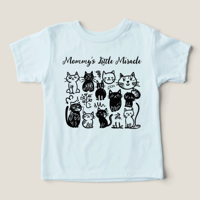 Milagre mamãe | T-Shirt De Bebê Bonito | Adora (Design frontal)