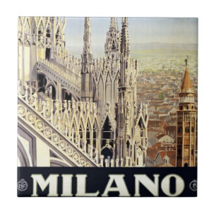 Milão Itália Catedral Gótica Duomo Viagem Antiga