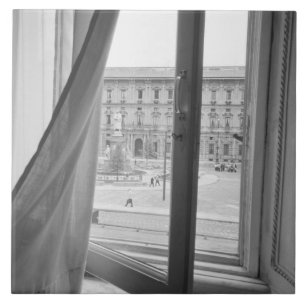 Milão Itália, Vista da Janela da Ópera La Scala