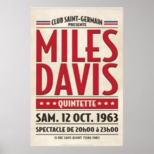 Miles Davis ao Vivo em Paris, Design de Impressão 