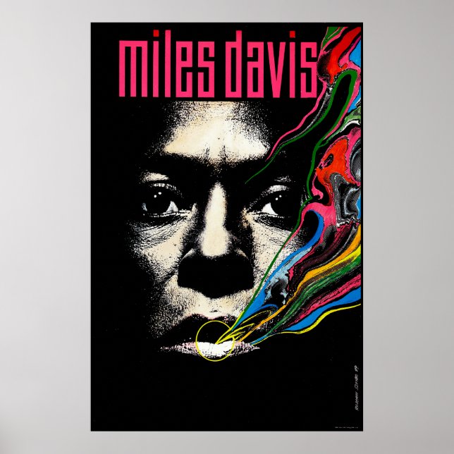 Miles Davis Jazz - Poster ilustrada (Frente)