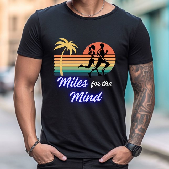 Miles para a mente. Camisetas de corredores (Criador carregado)