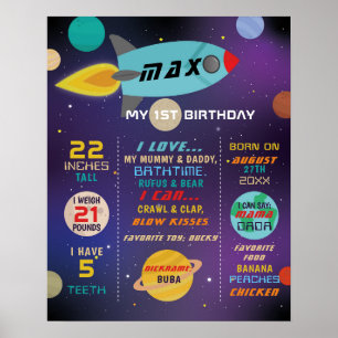 Milestone Space Galaxy Poster Boys 1 rua Rocket