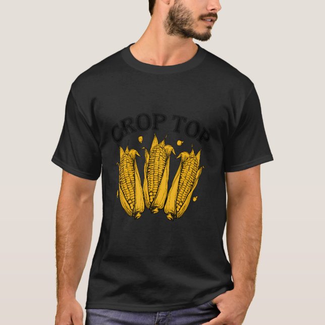 Milho Crop Top Farmer Farming Corn Summer (Frente)