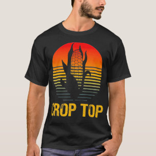 Milho Crop Top Funny Farmer Cultivando Milho Soma