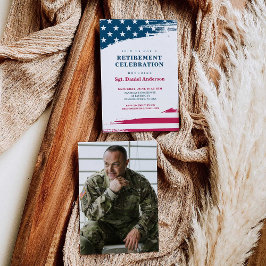 Militar Convite de festas de aposentadoria de band