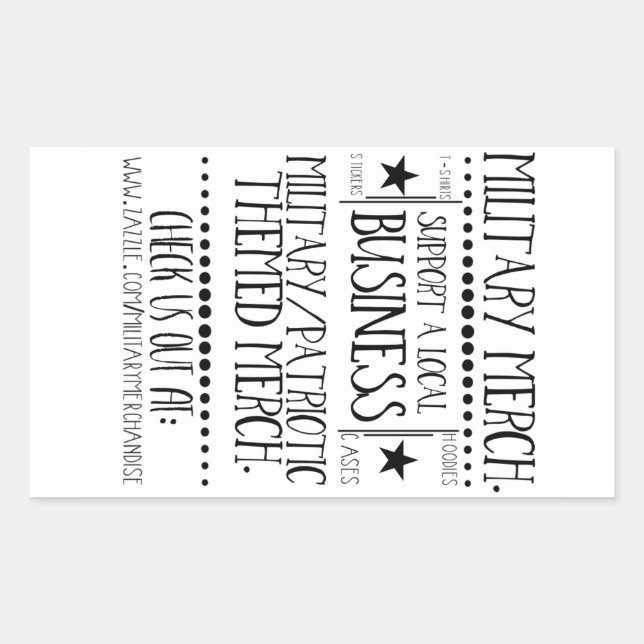 Militares Merch. Adesivo (Frente)