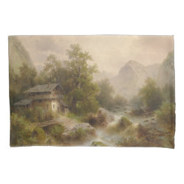 Mill on a Mountain Stream (por Albert Rieger)