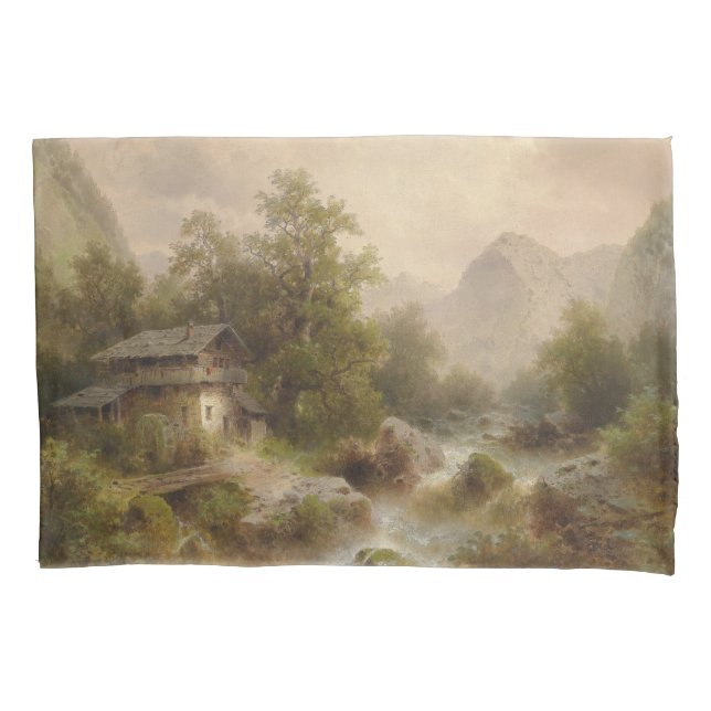 Mill on a Mountain Stream (por Albert Rieger) (Frente-Esquerda)