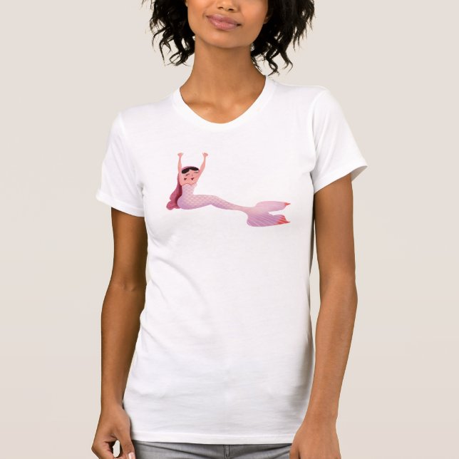 Milla a camiseta das mulheres da sereia (Frente)
