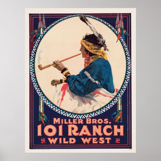 Miller Bros. 101 Ranch, Poster de Circo Oeste Selv (Frente)