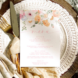 Millie Floral Menu & Obrigado