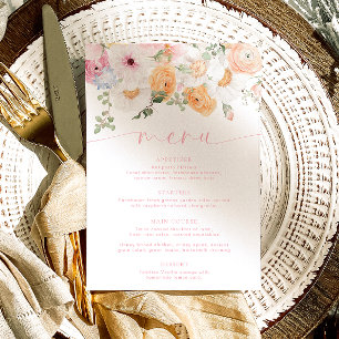 Millie Floral Menu & Obrigado