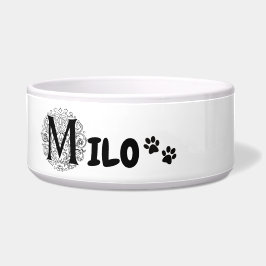 Milo - cães e gatos - tigela personalizada