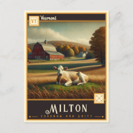 Milton, Vermont | Cartão postal Vintage