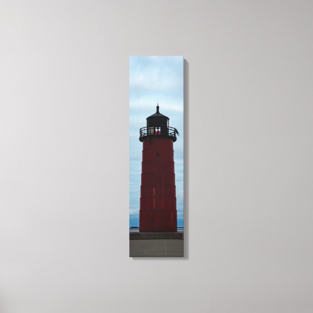 Milwaukee Pierhead Lighthouse Ver Canvas Vertical (Frente)