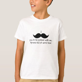 Mim bigode você a ser paciente… Camisa da apraxia