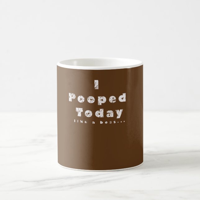 Mim café do olhar de Pooped ou caneca hoje (Centro)