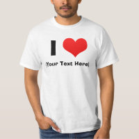 Mim camisas personalizadas coração de T
